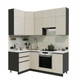 Миниатюра изображения товара Кухонный гарнитур ВерсоМебель Эко Премиум 1.2x2.0 левая (кашемир/ст. мрамор лацио)