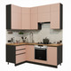 Миниатюра изображения товара Кухонный гарнитур ВерсоМебель Эко Премиум 1.2x2.0 левая (пудровый/ст. дуб вотан)
