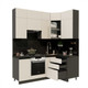 Миниатюра изображения товара Кухонный гарнитур ВерсоМебель Эко Премиум 1.2x2.0 правая (кашемир/ст. тунис)
