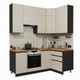 Миниатюра изображения товара Кухонный гарнитур ВерсоМебель Эко Премиум 1.2x2.0 правая (кашемир/ст. дуб вотан)