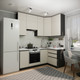 Миниатюра изображения товара Кухонный гарнитур ВерсоМебель Эко Премиум 1.2x2.0 правая (кашемир/ст. мрамор лацио)