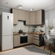 Миниатюра изображения товара Кухонный гарнитур ВерсоМебель Эко Премиум 1.2x2.0 правая (глиняный серый/ст. дуб вотан)