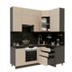 Миниатюра изображения товара Кухонный гарнитур ВерсоМебель Эко Премиум 1.2x2.0 правая (глиняный серый/ст. тунис)