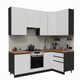Миниатюра изображения товара Кухонный гарнитур ВерсоМебель Эко Премиум 1.2x2.2 правая (белый фасадный/ст. дуб вотан)