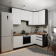 Миниатюра изображения товара Кухонный гарнитур ВерсоМебель Эко Премиум 1.2x2.2 правая (белый фасадный/ст. дуб вотан)