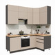 Миниатюра изображения товара Кухонный гарнитур ВерсоМебель Эко Премиум 1.2x2.2 правая (глиняный серый/ст. дуб вотан)