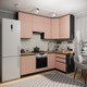 Миниатюра изображения товара Кухонный гарнитур ВерсоМебель Эко Премиум 1.2x2.2 правая (пудровый/ст. дуб вотан)