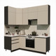 Миниатюра изображения товара Кухонный гарнитур ВерсоМебель Эко Премиум 1.2x2.2 левая (кашемир/ст. мрамор лацио)