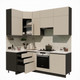 Миниатюра изображения товара Кухонный гарнитур ВерсоМебель Эко Премиум 1.2x2.2 левая (кашемир/ст. мрамор лацио)