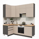 Миниатюра изображения товара Кухонный гарнитур ВерсоМебель Эко Премиум 1.2x2.2 левая (глиняный серый/ст. дуб вотан)