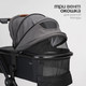 Миниатюра изображения товара Детская универсальная коляска Tomix Travel 2в1 Z1/2 (Grey)