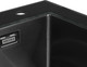 Миниатюра изображения товара Мойка кухонная Arfeka Eco AR PVD Nano 50x50 (GS Black Glass+Black)