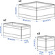 Миниатюра изображения товара Набор коробок для хранения Ikea Скубб 705.919.47 (6шт, сиреневый)