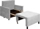 Миниатюра изображения товара Кресло-кровать Домовой Визит-3 1 (80) (Santos Light Grey)