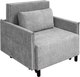 Миниатюра изображения товара Кресло-кровать Домовой Визит-3 1 (80) (Santos Light Grey)