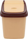 Миниатюра изображения товара Мусорное ведро Эльфпласт Ромашка EP107 (1.5л, бежевый/коричневый)