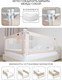 Миниатюра изображения товара Ограждение для кровати Amarobaby Linear / AB-LIN-BSR-BE-200 (бежевый)