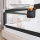 Миниатюра изображения товара Ограждение для кровати Amarobaby Linear / AB-LIN-BSR-BL-200 (черный)