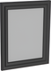 Миниатюра изображения товара Зеркало ММЦ Кантри 40x50 (блэк)