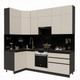 Миниатюра изображения товара Кухонный гарнитур ВерсоМебель Эко Премиум 1.2x2.4 левая (кашемир/ст. тунис)
