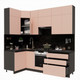 Миниатюра изображения товара Кухонный гарнитур ВерсоМебель Эко Премиум 1.2x2.4 левая (пудровый/ст. тунис)
