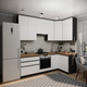Миниатюра изображения товара Кухонный гарнитур ВерсоМебель Эко Премиум 1.2x2.4 правая (белый фасадный/ст. дуб вотан)