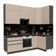 Миниатюра изображения товара Кухонный гарнитур ВерсоМебель Эко Премиум 1.2x2.4 правая (глиняный серый/ст. тунис)