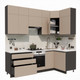 Миниатюра изображения товара Кухонный гарнитур ВерсоМебель Эко Премиум 1.2x2.4 правая (глиняный серый/ст. мрамор лацио)