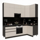 Миниатюра изображения товара Кухонный гарнитур ВерсоМебель Эко Премиум 1.2x2.4 правая (кашемир/ст. тунис)