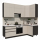 Миниатюра изображения товара Кухонный гарнитур ВерсоМебель Эко Премиум 1.2x2.4 правая (кашемир/ст. мрамор лацио)