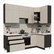 Миниатюра изображения товара Кухонный гарнитур ВерсоМебель Эко Премиум 1.2x2.4 правая (кашемир/ст. мрамор лацио)