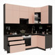 Миниатюра изображения товара Кухонный гарнитур ВерсоМебель Эко Премиум 1.2x2.4 правая (пудровый/ст. тунис)