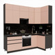 Миниатюра изображения товара Кухонный гарнитур ВерсоМебель Эко Премиум 1.2x2.4 правая (пудровый/ст. тунис)
