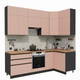 Миниатюра изображения товара Кухонный гарнитур ВерсоМебель Эко Премиум 1.2x2.4 правая (пудровый/ст. дуб вотан)