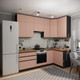 Миниатюра изображения товара Кухонный гарнитур ВерсоМебель Эко Премиум 1.2x2.4 правая (пудровый/ст. дуб вотан)