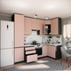 Миниатюра изображения товара Кухонный гарнитур ВерсоМебель Эко Премиум 1.2x2.7 правая (пудровый/ст. мрамор лацио)