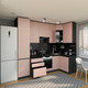 Миниатюра изображения товара Кухонный гарнитур ВерсоМебель Эко Премиум 1.2x2.7 правая (пудровый/ст. тунис)