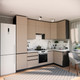 Миниатюра изображения товара Кухонный гарнитур ВерсоМебель Эко Премиум 1.2x2.7 правая (глиняный серый/ст. мрамор лацио)