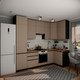 Миниатюра изображения товара Кухонный гарнитур ВерсоМебель Эко Премиум 1.2x2.7 правая (глиняный серый/ст. дуб вотан)
