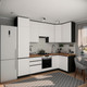 Миниатюра изображения товара Кухонный гарнитур ВерсоМебель Эко Премиум 1.2x2.7 правая (белый фасадный/ст. дуб вотан)