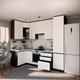 Миниатюра изображения товара Кухонный гарнитур ВерсоМебель Эко Премиум 1.2x2.7 левая (белый фасадный/ст. мрамор лацио)