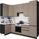 Миниатюра изображения товара Кухонный гарнитур ВерсоМебель Эко Премиум 1.2x2.7 левая (глиняный серый/ст. мрамор лацио)