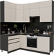 Миниатюра изображения товара Кухонный гарнитур ВерсоМебель Эко Премиум 1.4x2.2 левая (кашемир/ст. тунис)