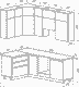 Миниатюра изображения товара Кухонный гарнитур ВерсоМебель Эко Премиум 1.4x2.2 левая (кашемир/ст. тунис)