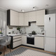 Миниатюра изображения товара Кухонный гарнитур ВерсоМебель Эко Премиум 1.4x2.2 левая (кашемир/ст. мрамор лацио)