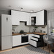 Миниатюра изображения товара Кухонный гарнитур ВерсоМебель Эко Премиум 1.4x2.2 правая (белый фасадный/ст. дуб вотан)