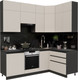 Миниатюра изображения товара Кухонный гарнитур ВерсоМебель Эко Премиум 1.4x2.2 правая (кашемир/ст. тунис)