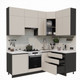 Миниатюра изображения товара Кухонный гарнитур ВерсоМебель Эко Премиум 1.4x2.2 правая (кашемир/ст. мрамор лацио)