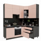 Миниатюра изображения товара Кухонный гарнитур ВерсоМебель Эко Премиум 1.4x2.2 правая (пудровый/ст. тунис)