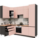 Миниатюра изображения товара Кухонный гарнитур ВерсоМебель Эко Премиум 1.4x2.7 левая (пудровый/ст. дуб вотан)